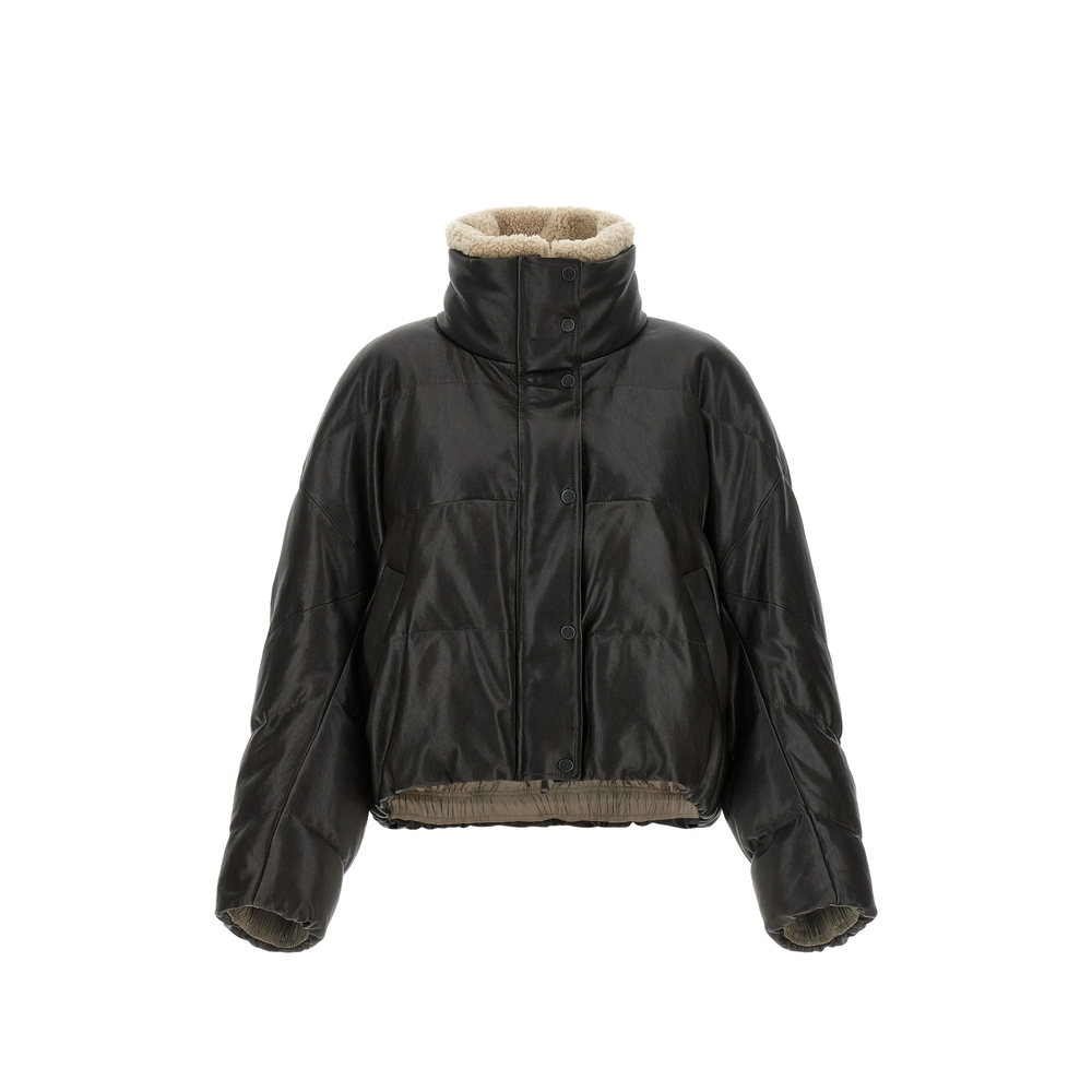 Brunello Cucinelli Quilted Leather Jacket