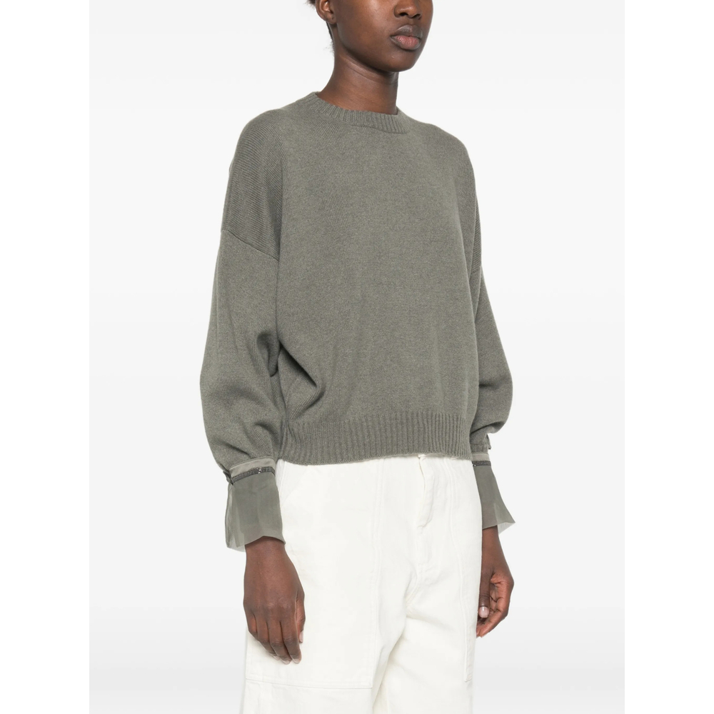 Monili-Embellished Sweater