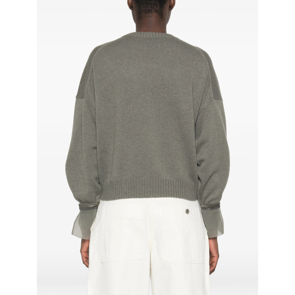 Monili-Embellished Sweater