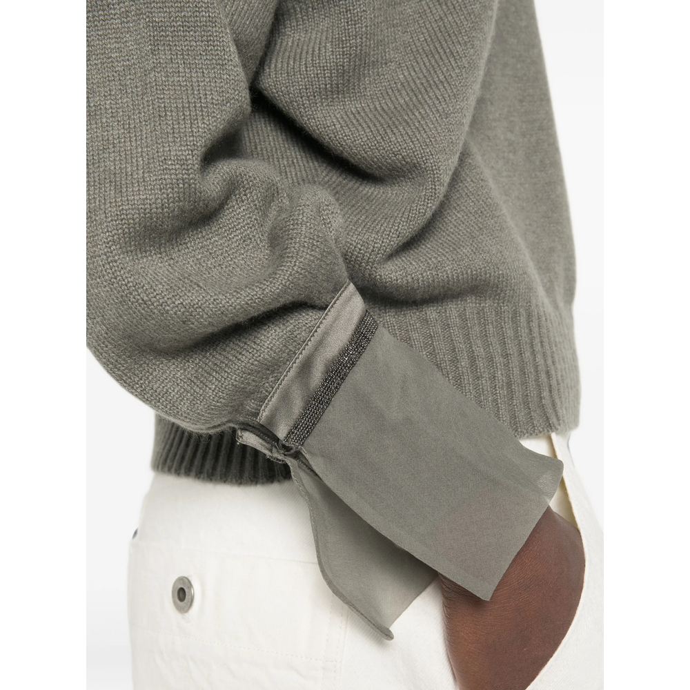 Monili-Embellished Sweater