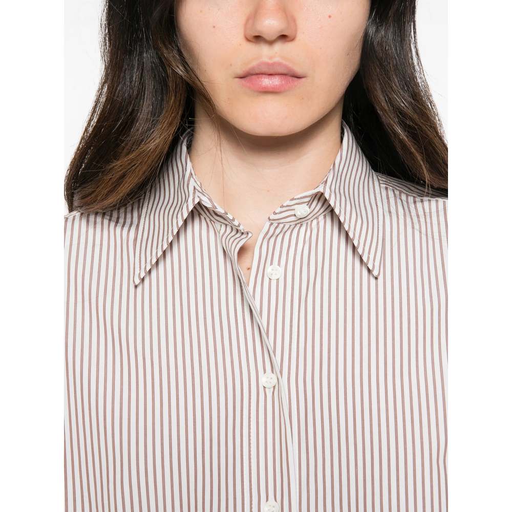 Vertical-Stripe Long-Sleeve Shirt
