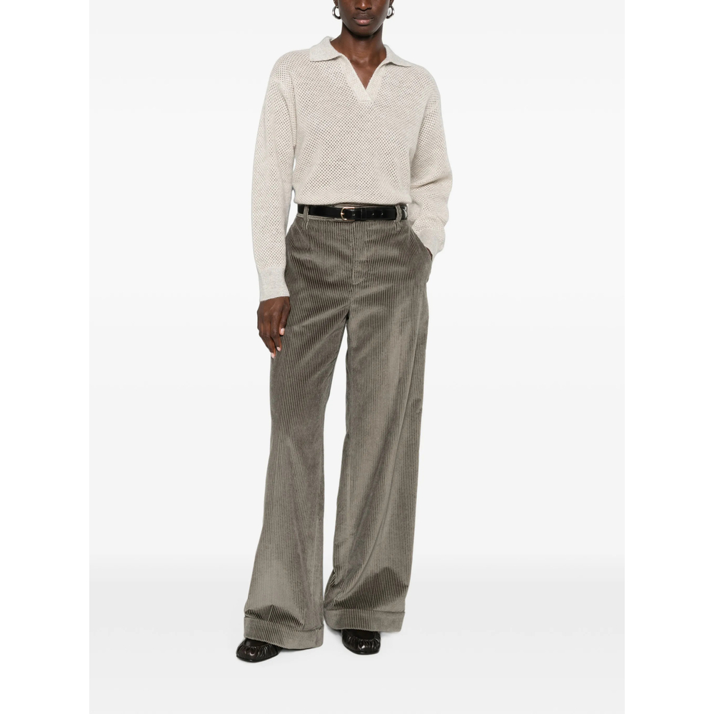 Perforated-Knit Sweater
