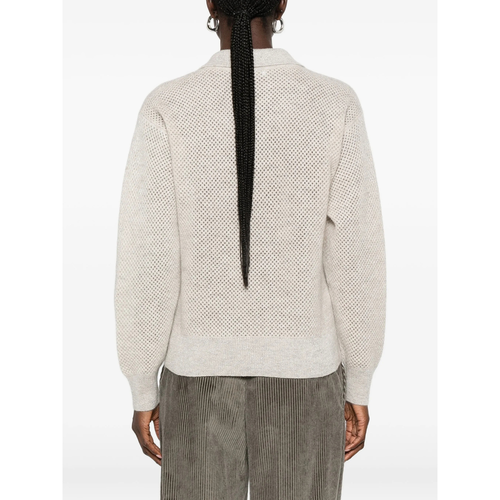 Perforated-Knit Sweater