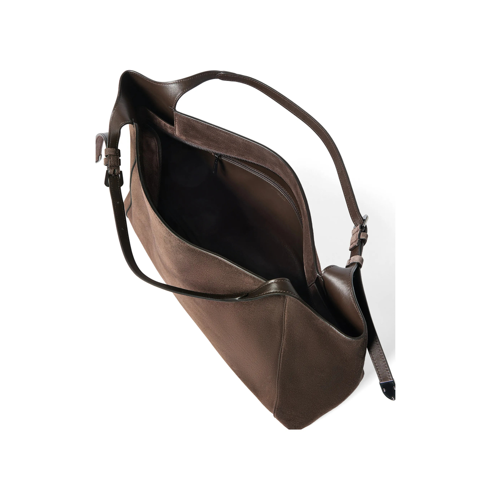 Sartorial Shopper Bag In Suede