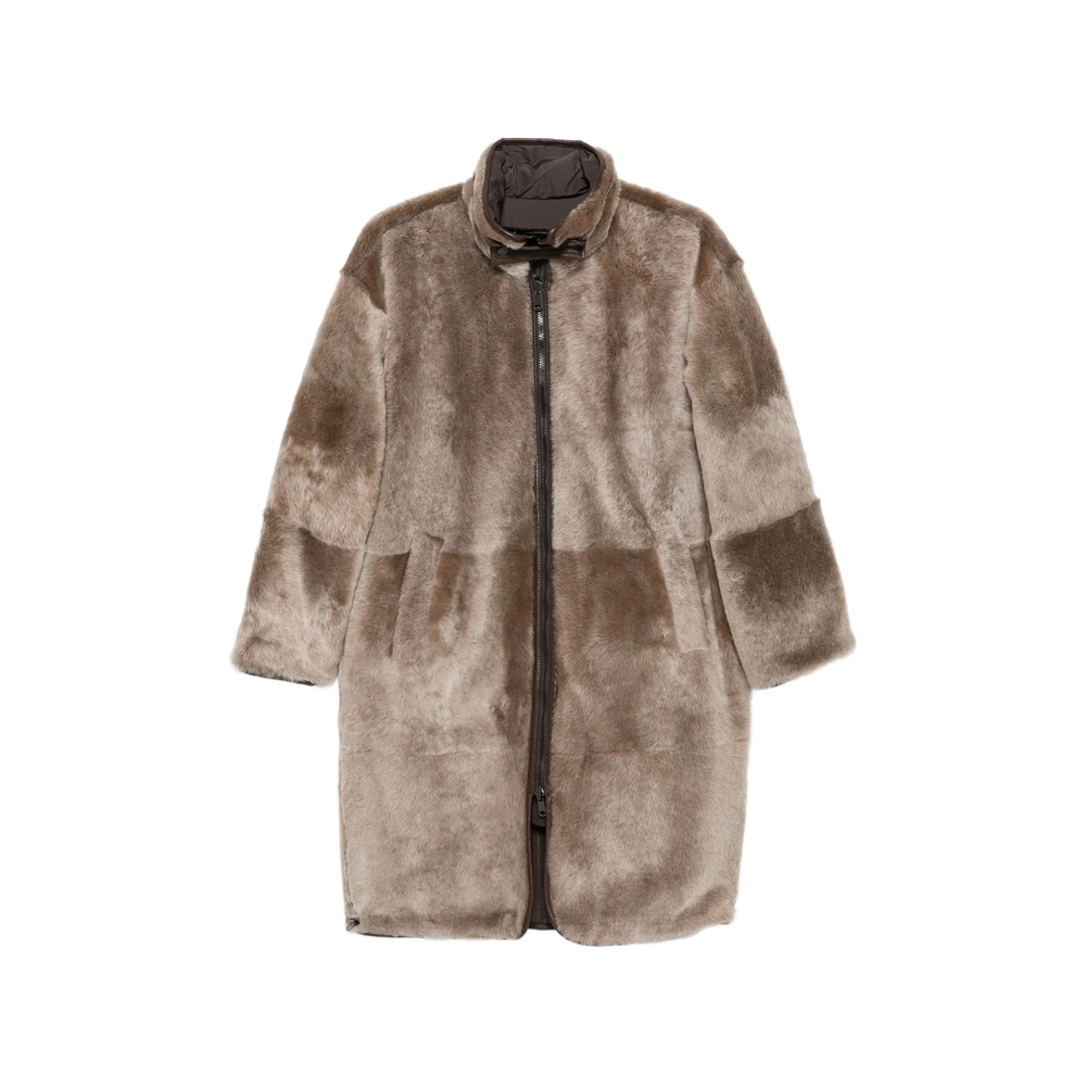 Brunello Cucinelli Shearling-trim Reversible Jacket