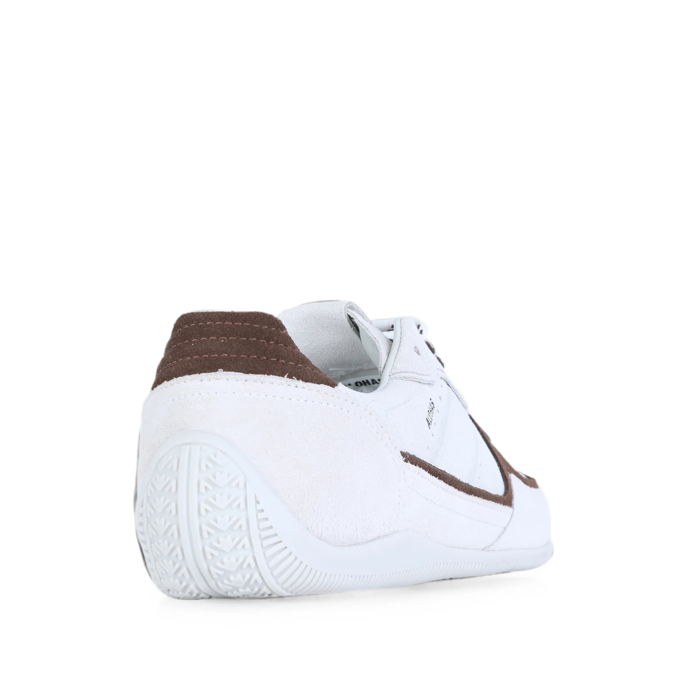 Suede-Panelled Lace-Up Sneakers