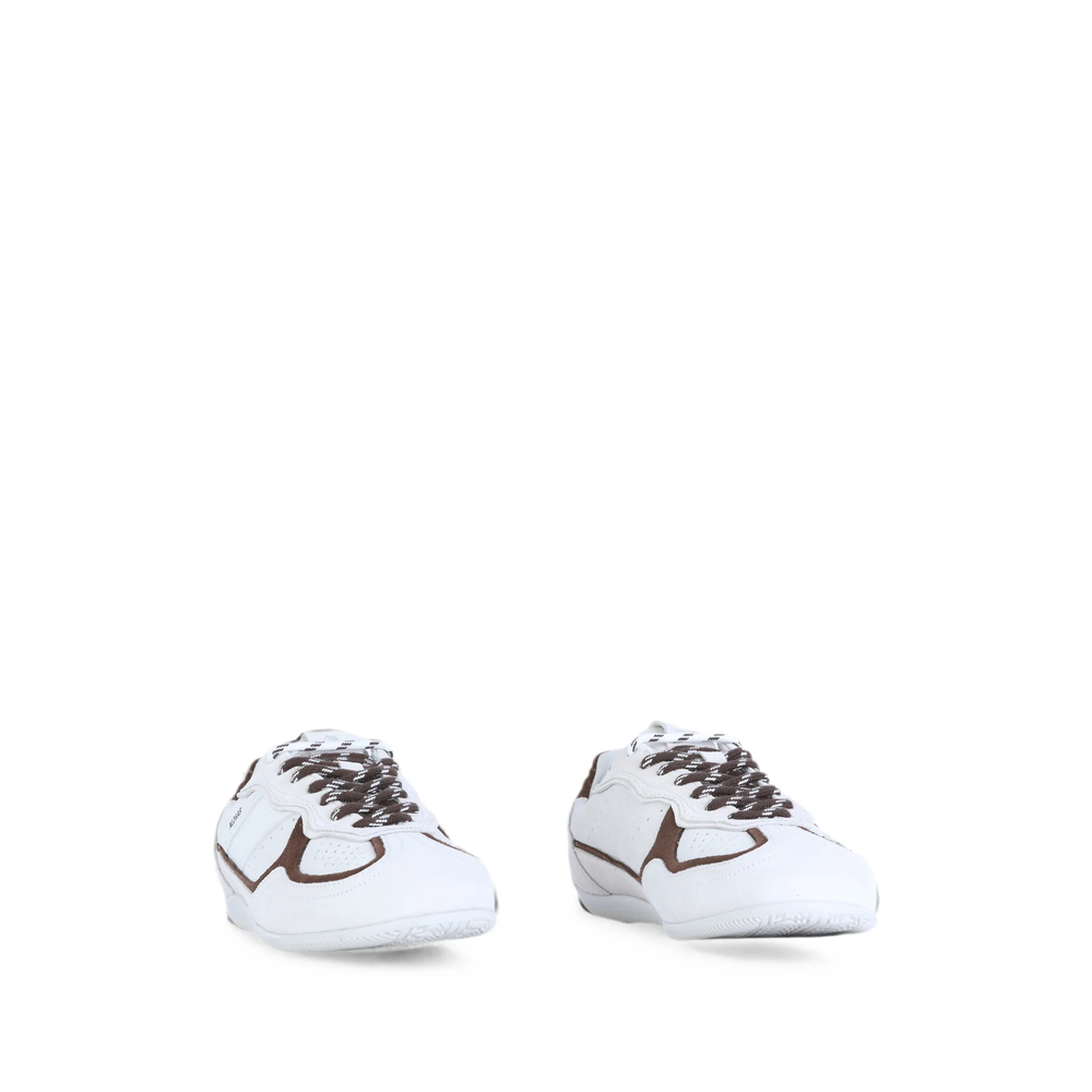 Suede-Panelled Lace-Up Sneakers