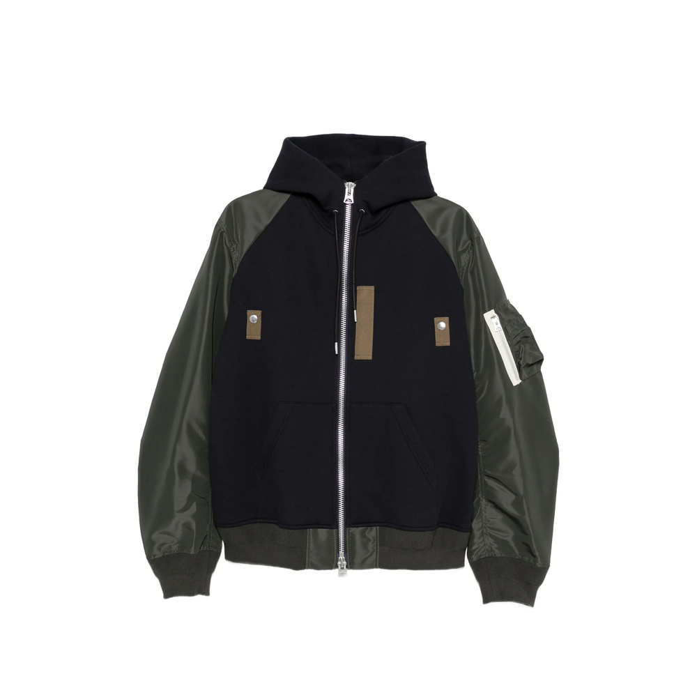 Sacai Panelled Zip-fastening Jacket