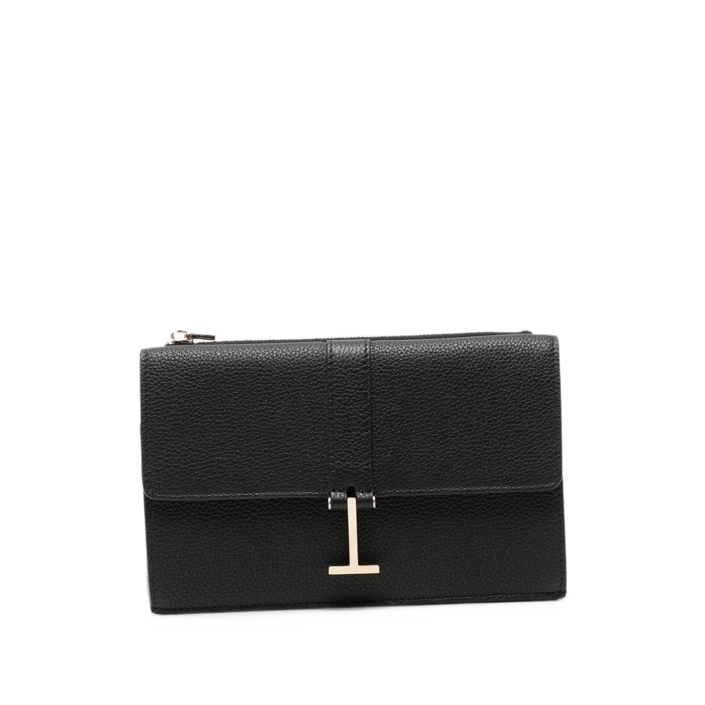 Tom Ford T Twist Pebbled Leather Clutch Bag