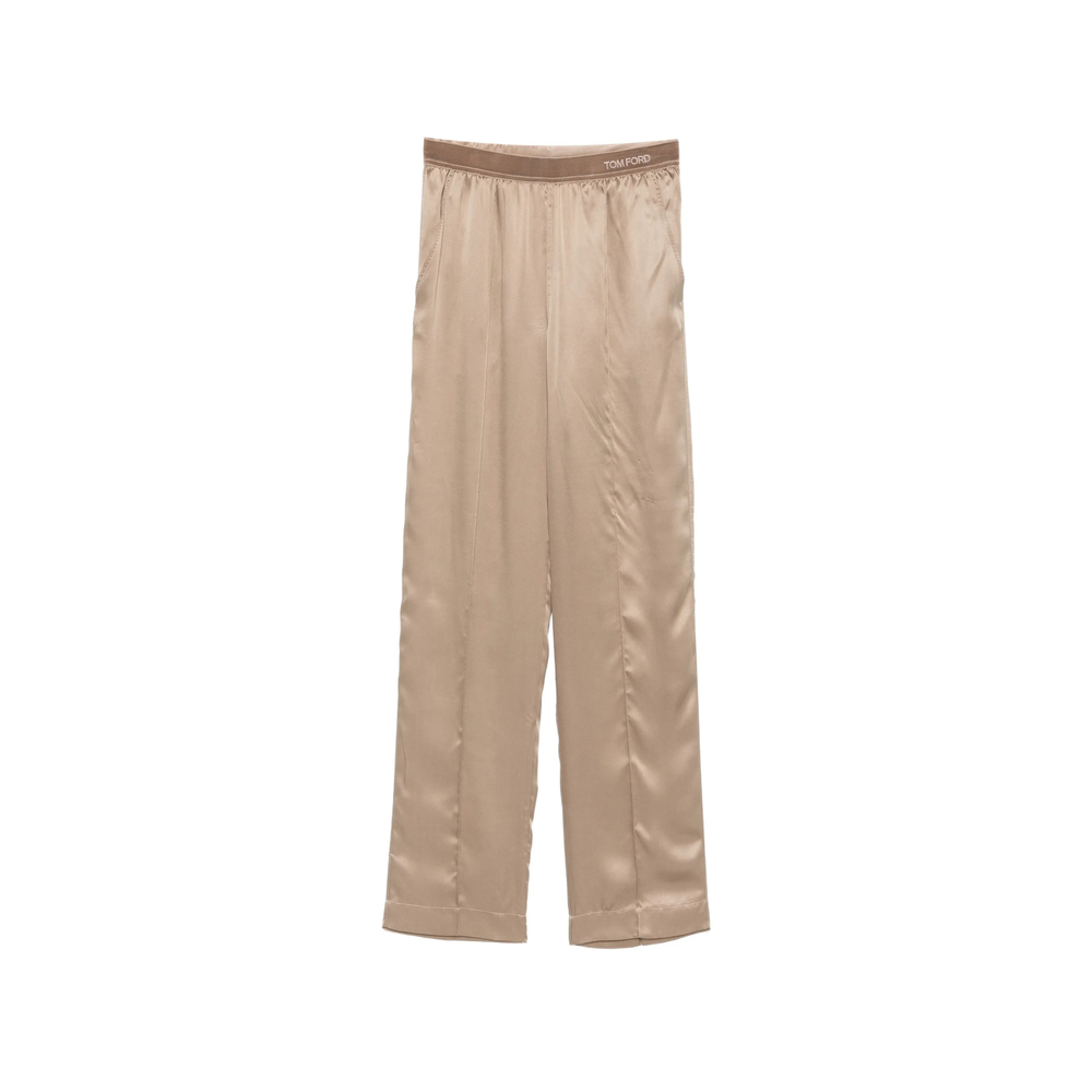 Tom Ford Peach-feel Silk Satin Pj Trousers