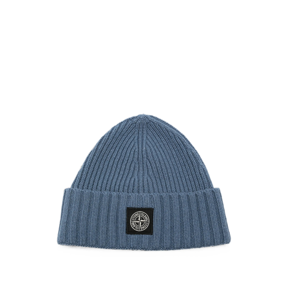 Stone Island — Stone Island Logo-patch Ribbed-knit Beanie Hat