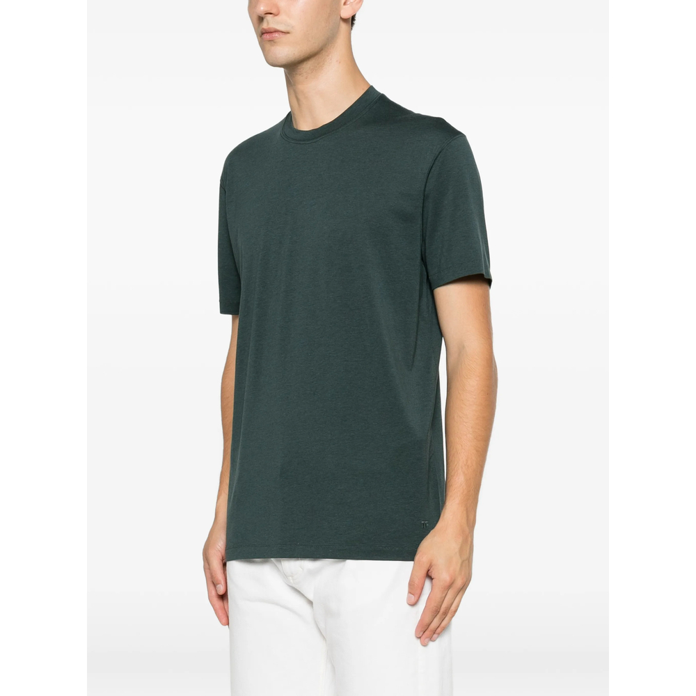 Lyocell Cotton Crew Neck T-Shirt
