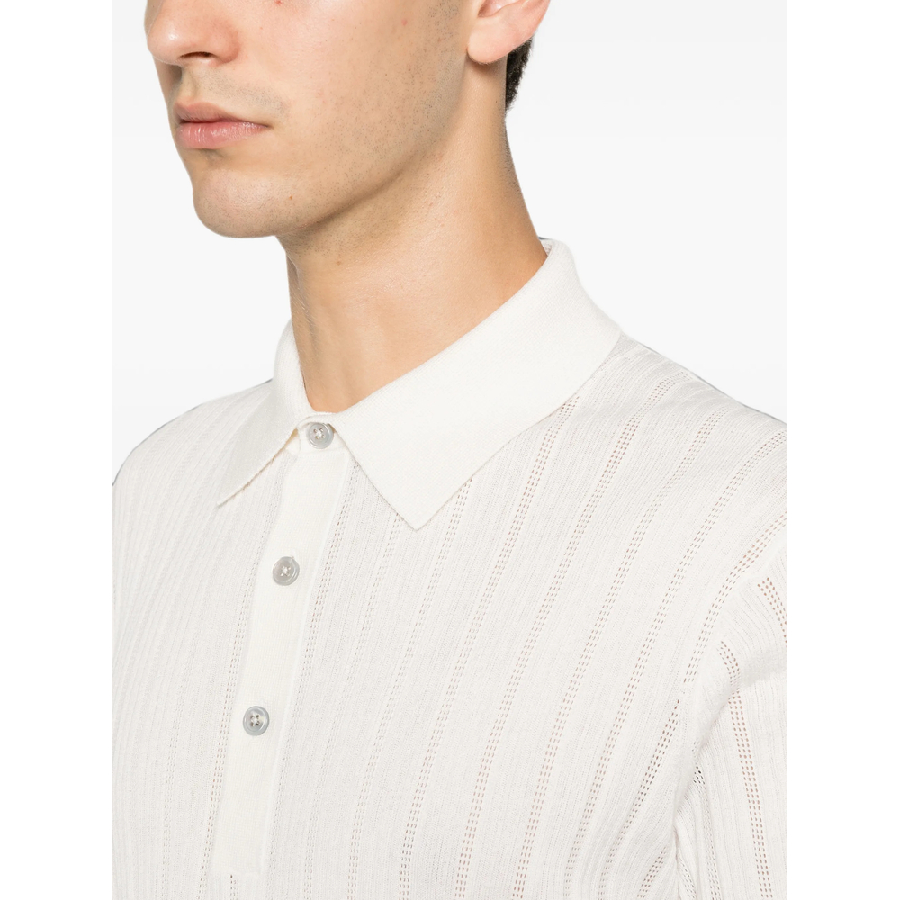 Cotton Silk Knit Polo