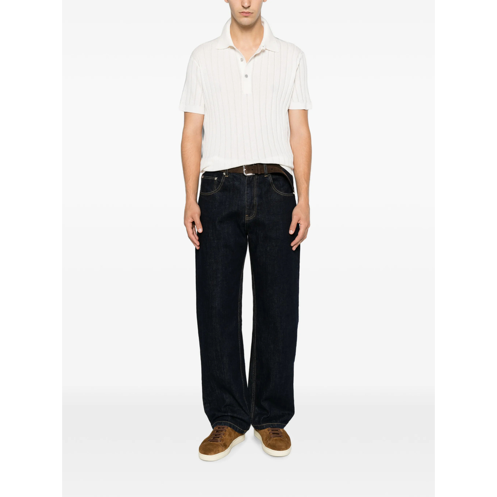 Cotton Silk Knit Polo