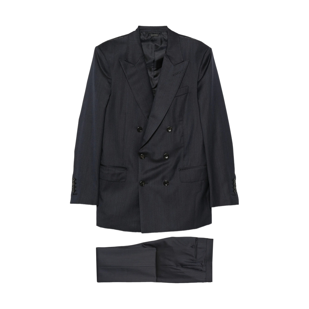 Tom Ford Herringbone Double-breasted Suit