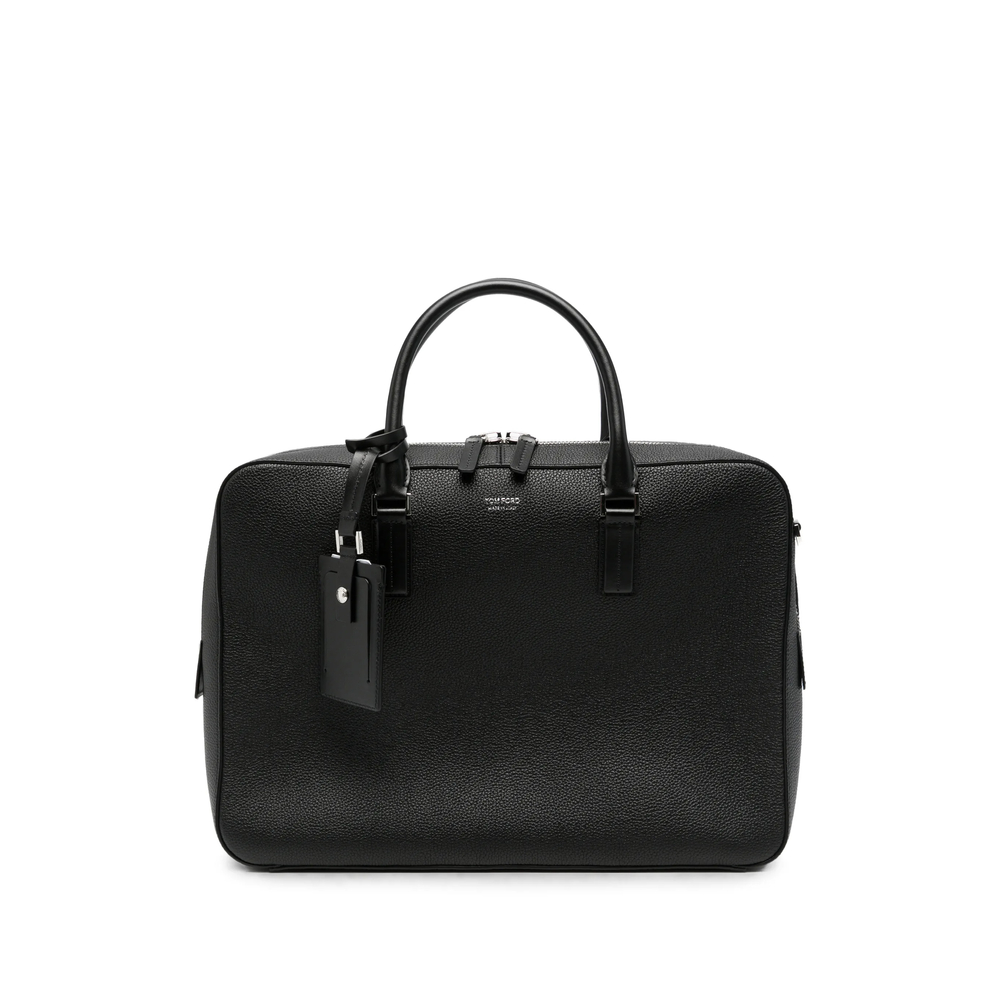 Tom Ford Elliot Grained-leather Briefcase