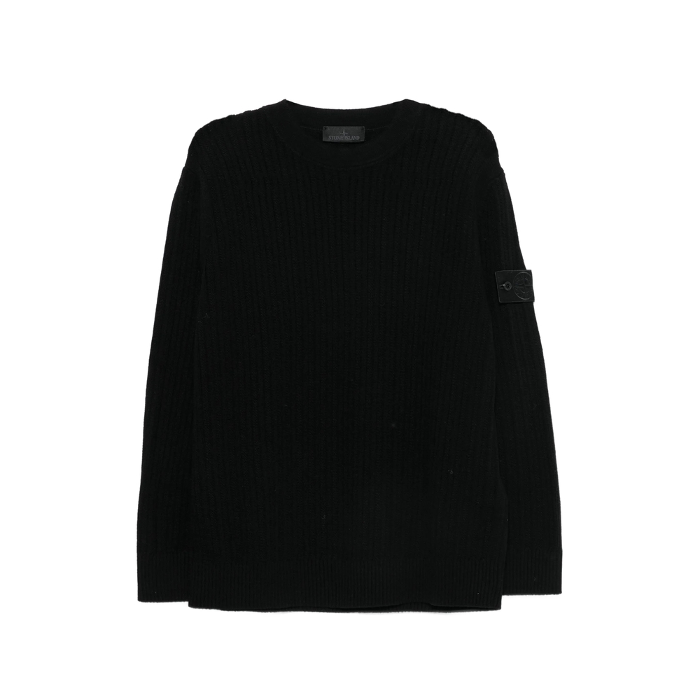 Stone Island Ribbed Logo-patch Sweater