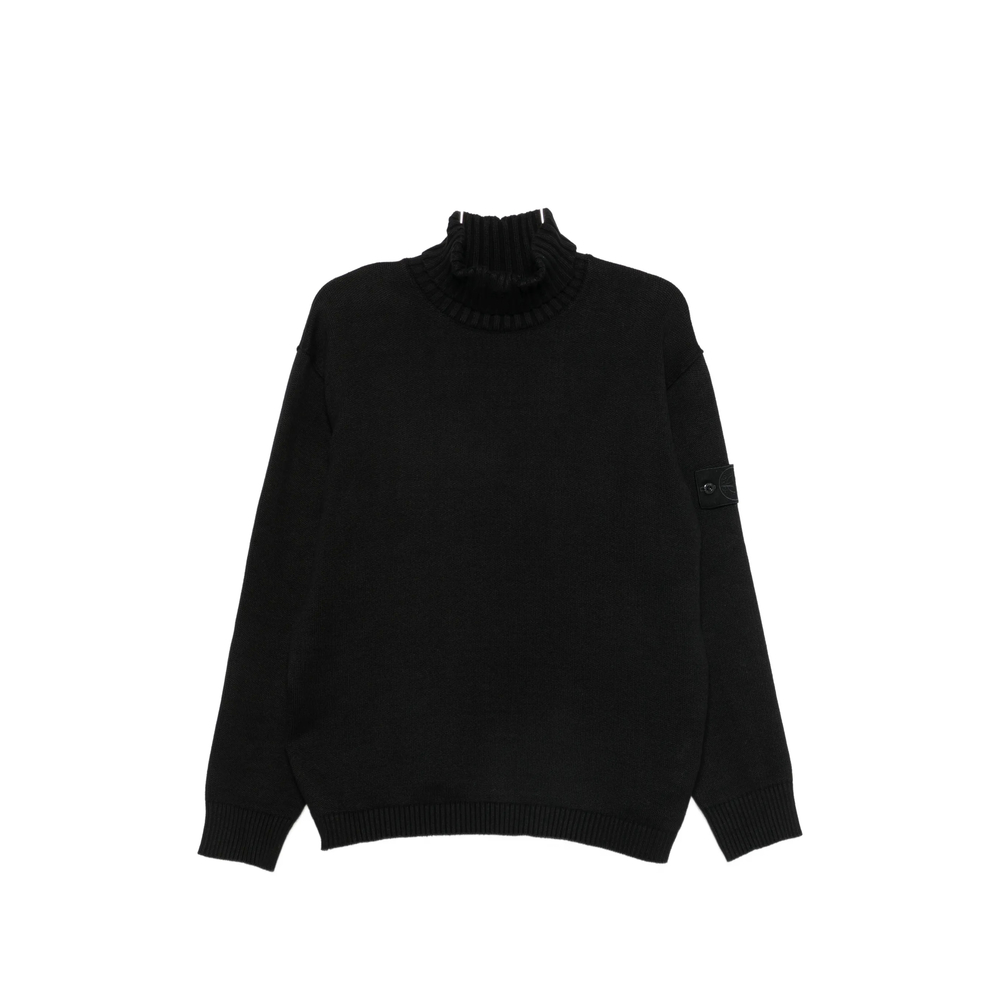 Stone Island Logo-patch Roll-neck Sweater
