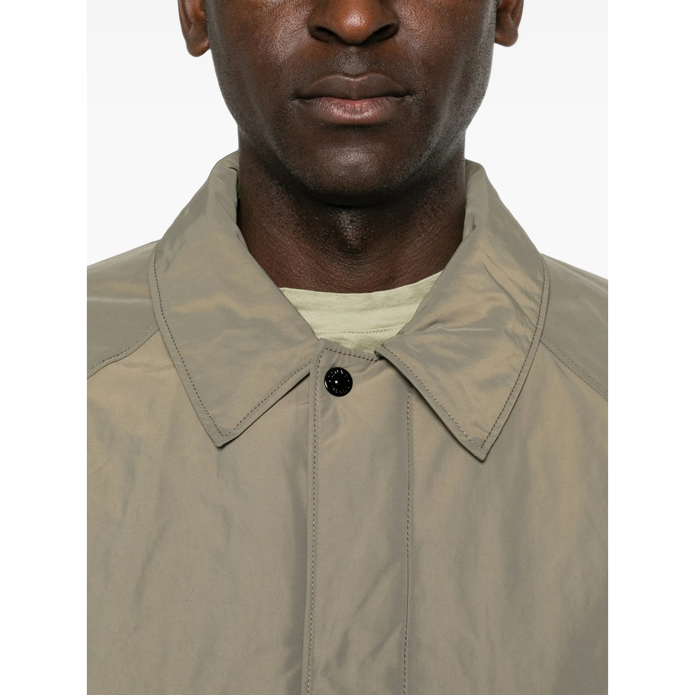 Logo-Patch Raglan-Sleeve Coat