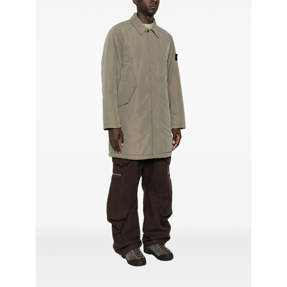 Logo-Patch Raglan-Sleeve Coat