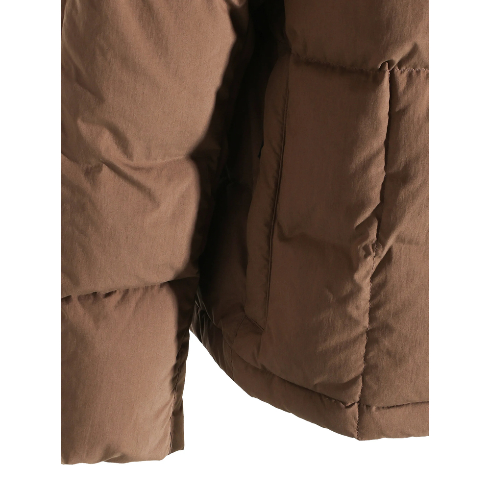 Quilted Logo-Patch Jacket