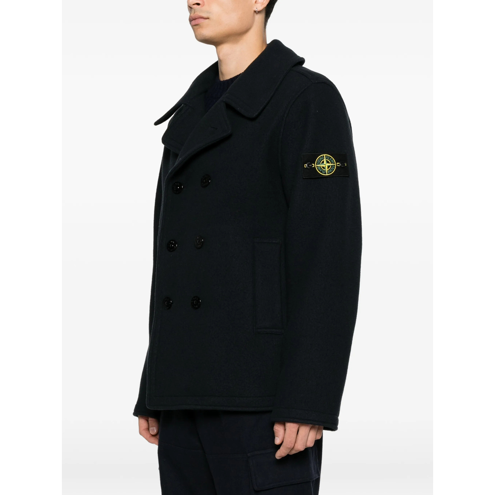 4100040 Heavy Melton Peacoat