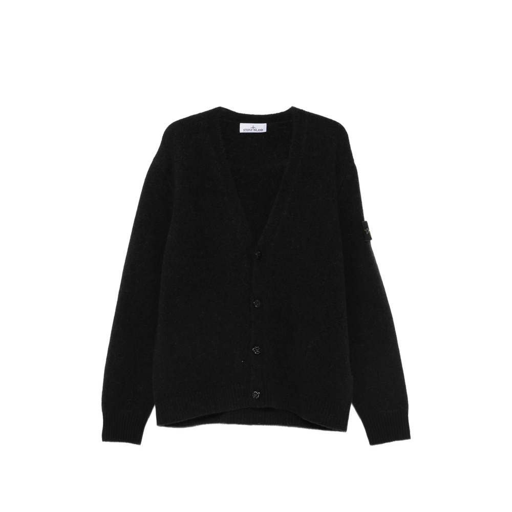 Stone Island Logo-patch V-neck Cardigan
