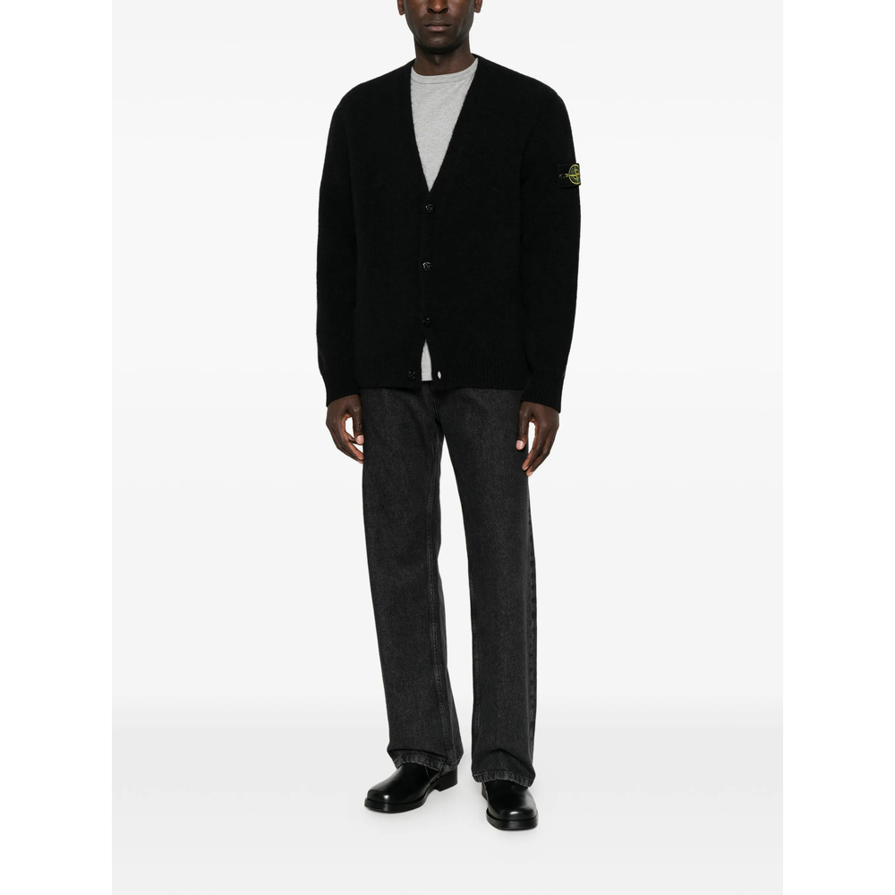 Logo-Patch V-Neck Cardigan