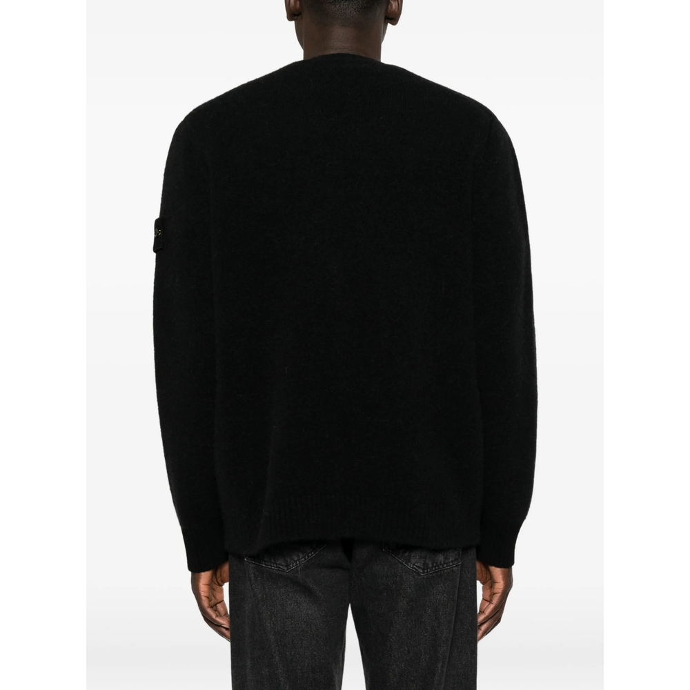 Logo-Patch V-Neck Cardigan