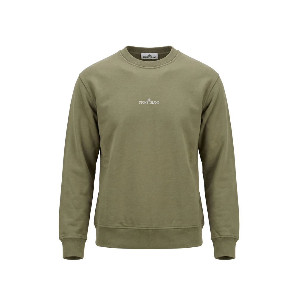Stone Island Organic Cotton Fleece Oversized-fit Crewneck Sweatshirt