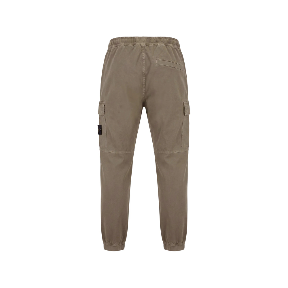 3100033 Stretch Organic Broken Twill Cotton 'Old' Effect Jogger Pants