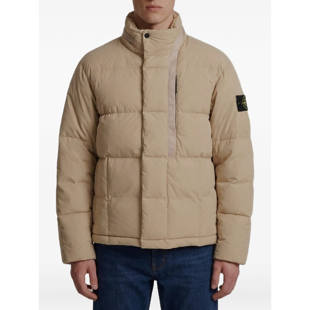 Stone Island Quilted Logo-patch Jacket