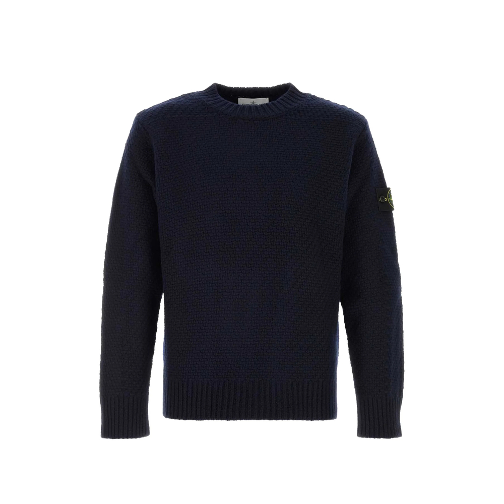 Stone Island Compass-patch Waffle-knit Sweater