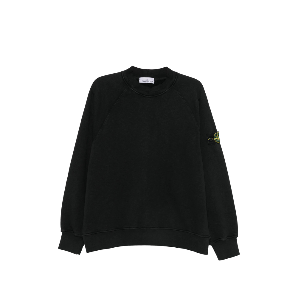 Stone Island Logo-patch Crew-neck Sweatshirt