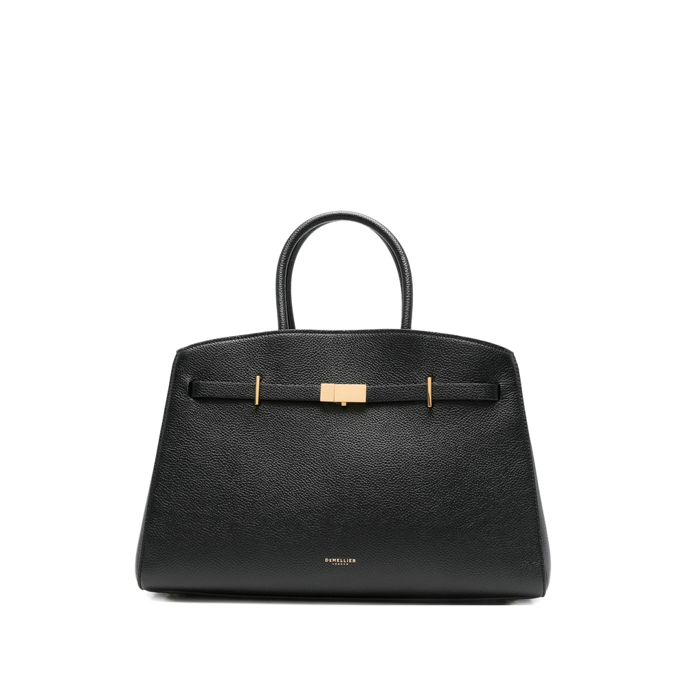 Demellier Midi Hudson Tote Bag In Black