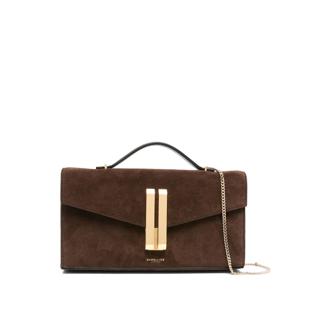 Demellier Vancouver Clutch Bag In Brown