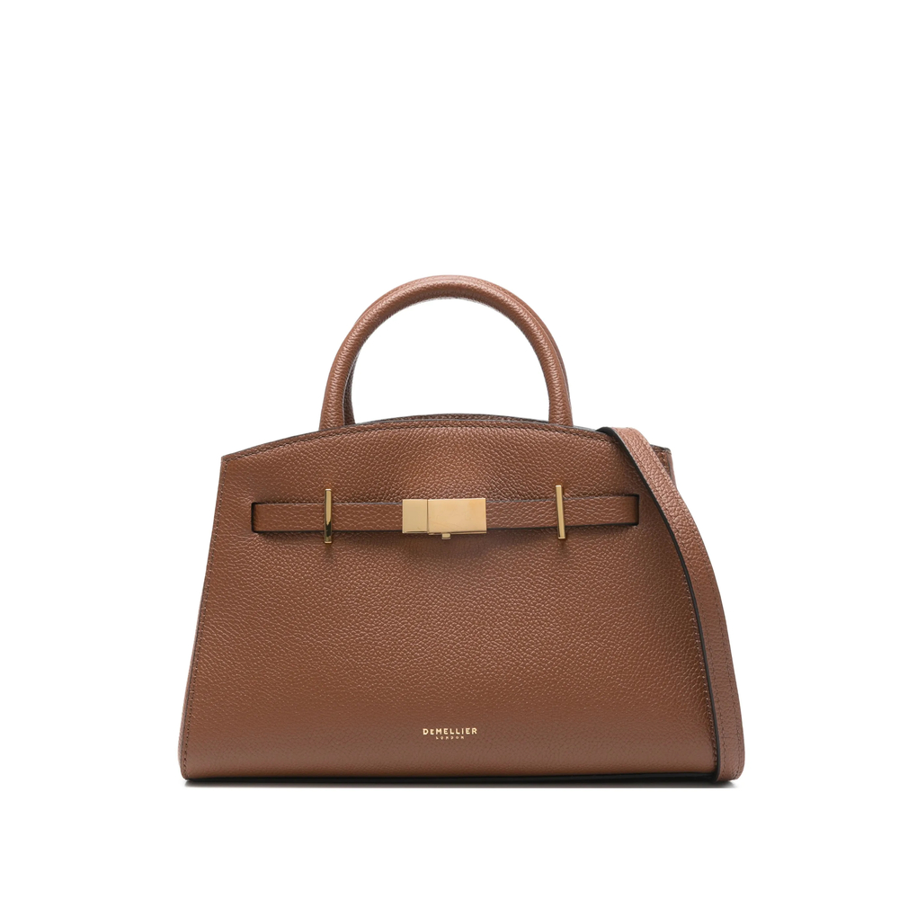 Demellier Small Hudson Tote Bag In Brown