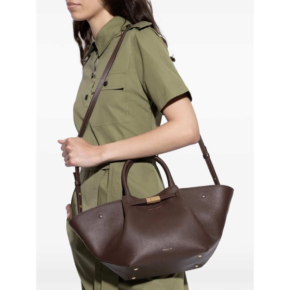 Midi New York Grained Tote Bag