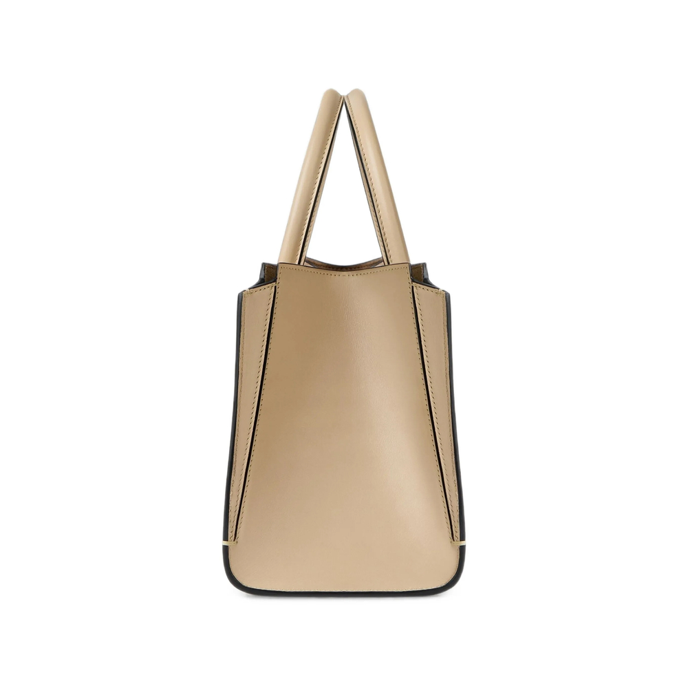 Small Antigona Catchall Bag In Shiny Grained Leather