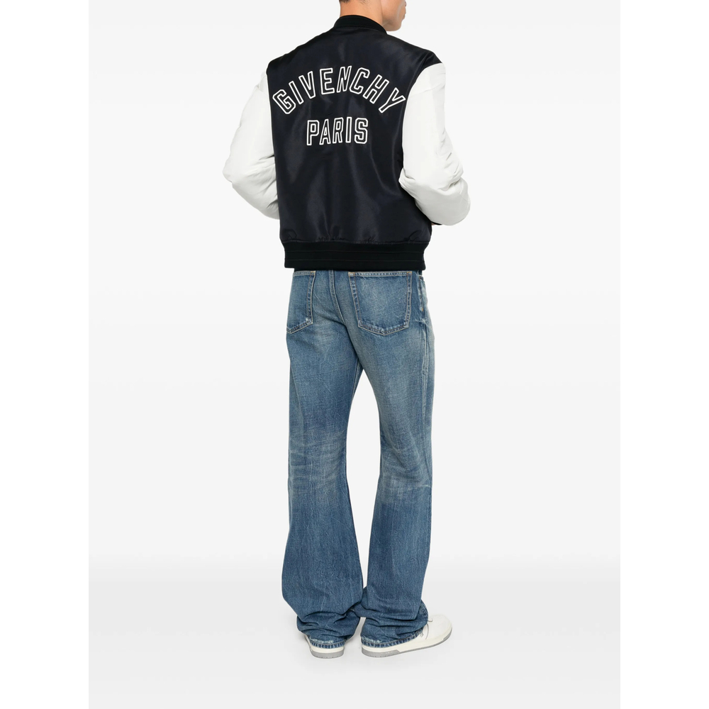 Blouson In Polyfaille With Embroidery