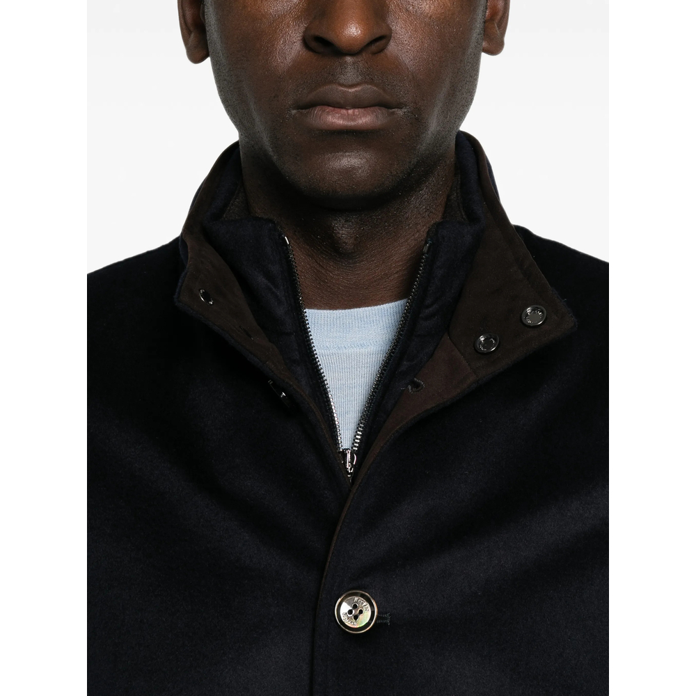 Button-Fastening Bomber Jacket