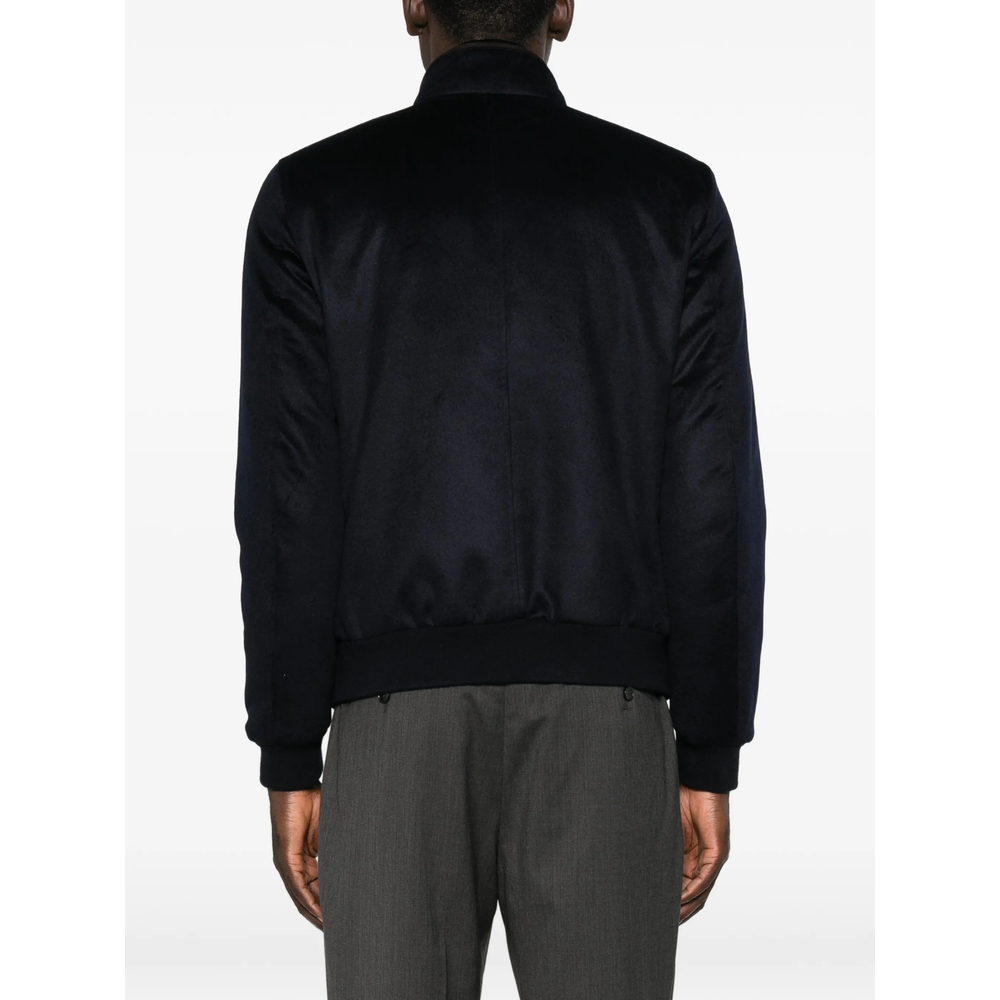 Button-Fastening Bomber Jacket