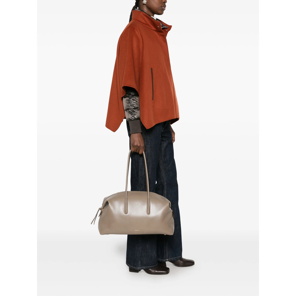 High-Neck Cape Jacket