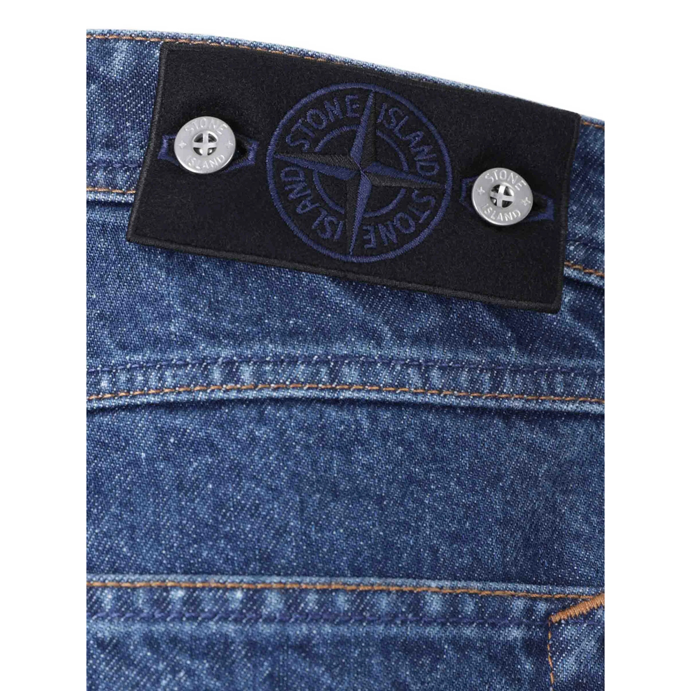 J100005 Indigo Denim-Medium Grainy Wash Jeans