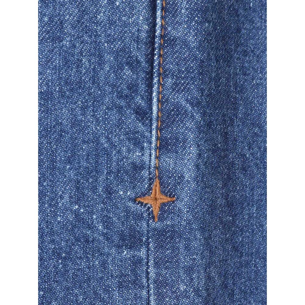 J100005 Indigo Denim-Medium Grainy Wash Jeans