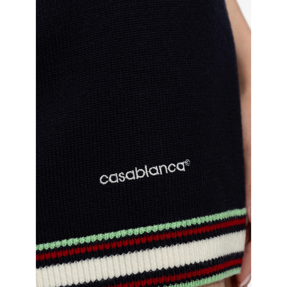 Striped-Trim Skirt