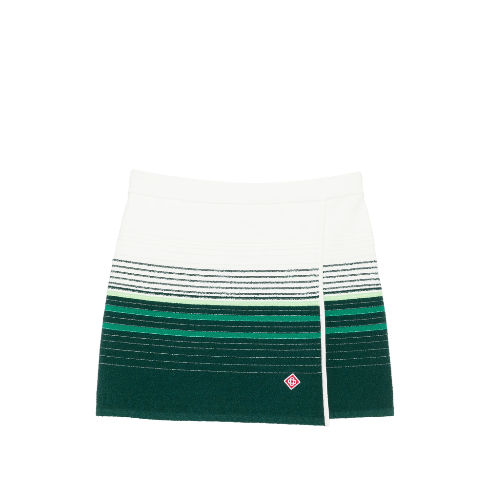 Striped Wrap-Front Mini