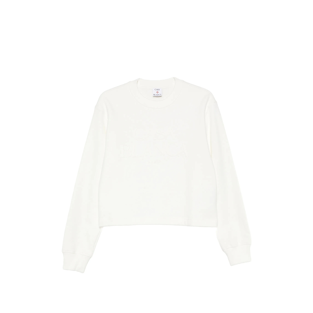 Logo-Embroidered Crew-Neck Sweater