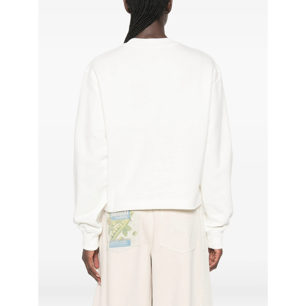 Logo-Embroidered Crew-Neck Sweater
