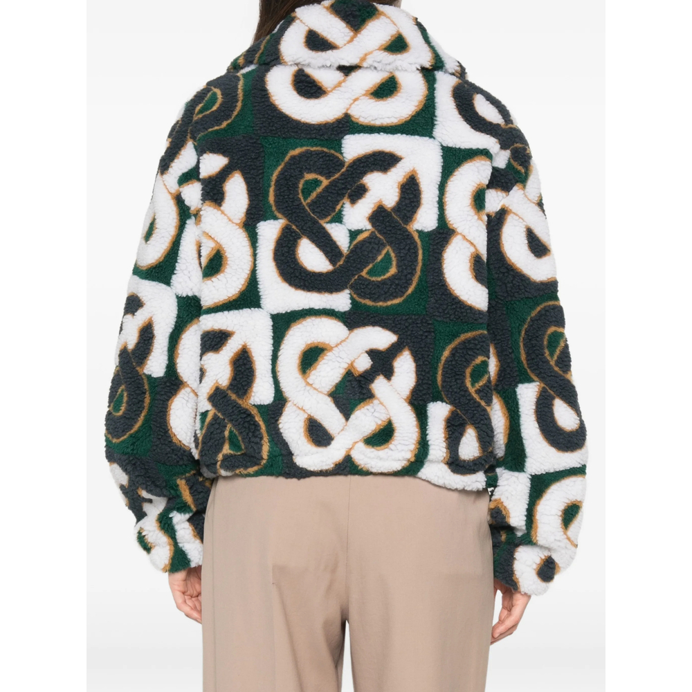 Check Monogram Fleece Jacket